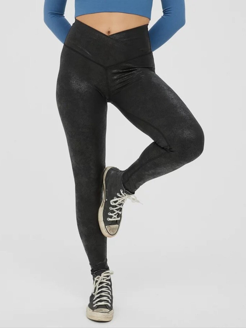 OFFLINE By Aerie Hugger Crackle Crossover Legging